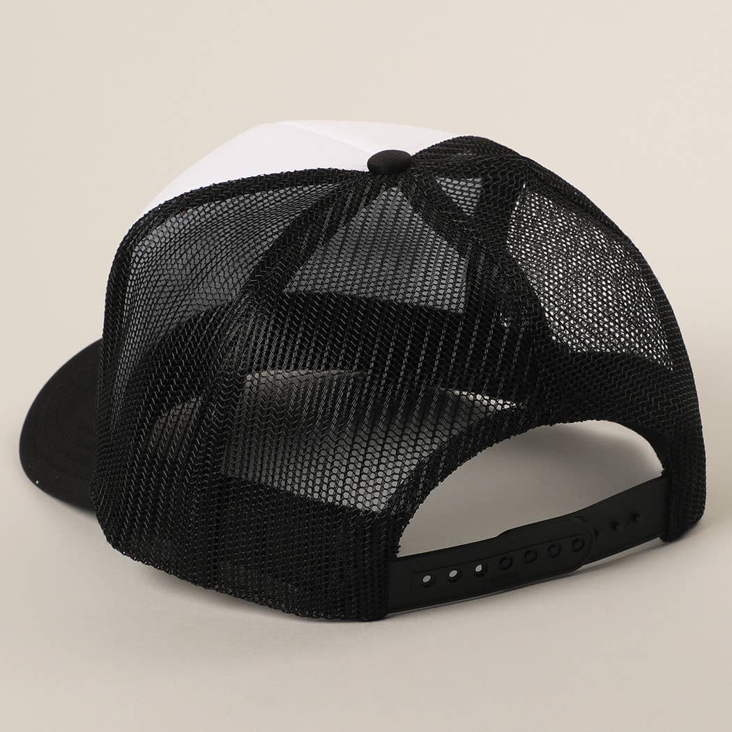 Just A Mom Who Loves Boats & Margs Mesh Back Cap