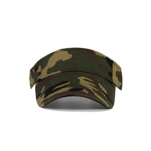 Unisex Cotton Adjustable Camo Sun Visor