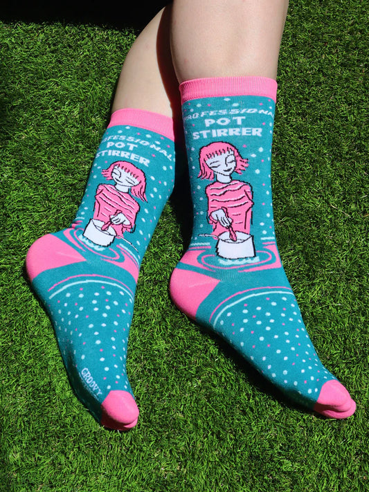 Professional Pot Stirrer Womens Crew Socks
