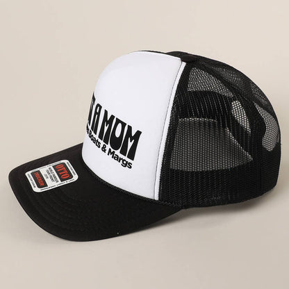 Just A Mom Who Loves Boats & Margs Mesh Back Cap