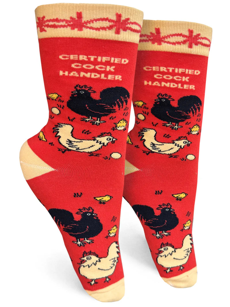 Certified Cock Handler Womens Crew Socks