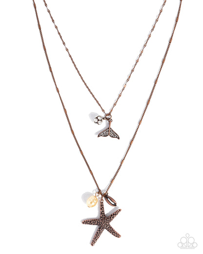 Coral Class Necklace w/Earrings