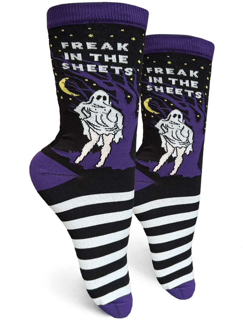 Freak In The Sheets Womens Crew Socks/ Adult Content Socks