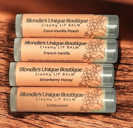 Blondie's Creamy Lip Balm | Beeswax + Shea Butter