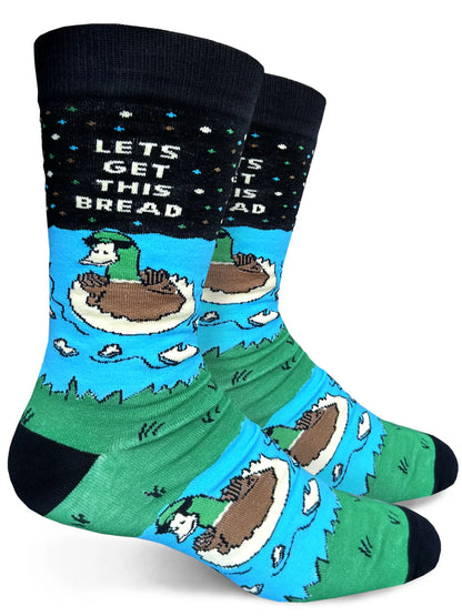 Lets Get This Bread Mens Crew Socks
