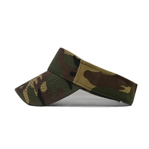 Unisex Cotton Adjustable Camo Sun Visor