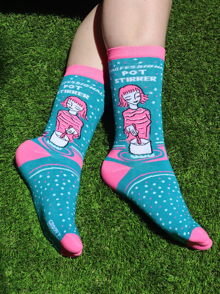 Professional Pot Stirrer Womens Crew Socks