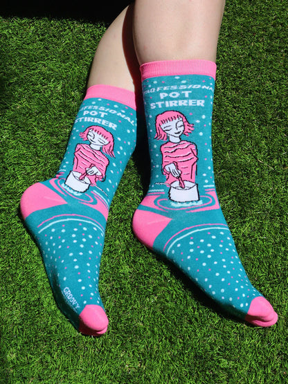 Professional Pot Stirrer Womens Crew Socks
