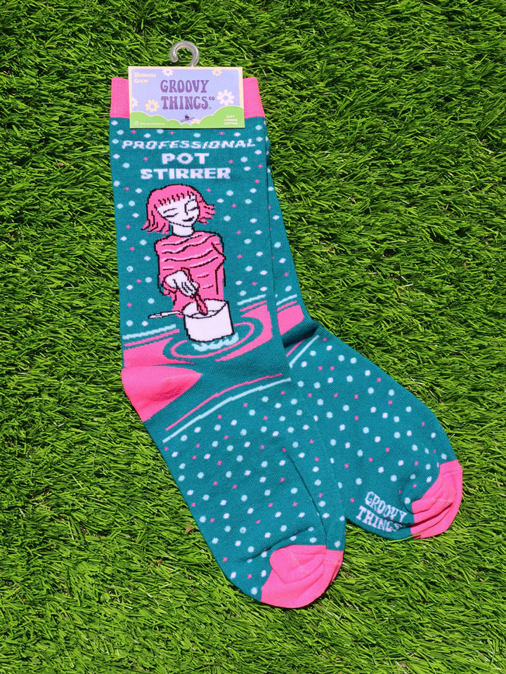 Professional Pot Stirrer Womens Crew Socks