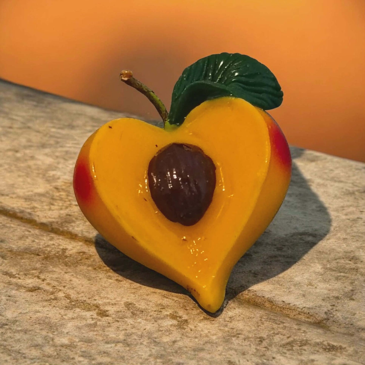 Sliced Peach Kitchen Magnet | Peachy Keen