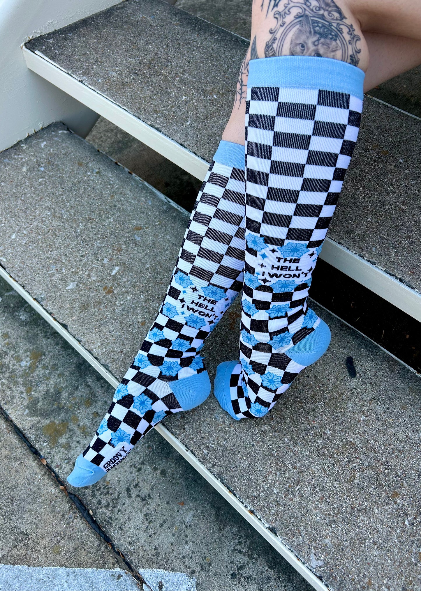 The Hell I Won't Womens 15-20 mmHg Compression Socks